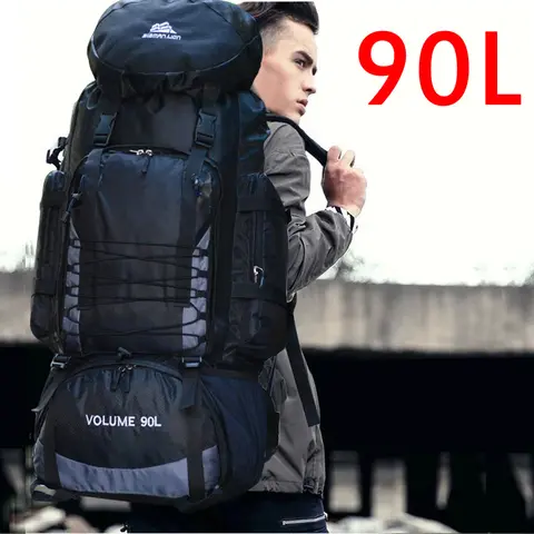 30-80L 대용량 캠핑 보관 가방 - 핸들 포함, 트렁크 정리용 다목적 야외 바베큐 및 피크닉 필수품 20_하트알리 대형 90L 여행 가방 캠핑 배낭 하이킹 육군 등산 가방 등산 스포츠 가방 야외 어깨 배낭 남성 여성