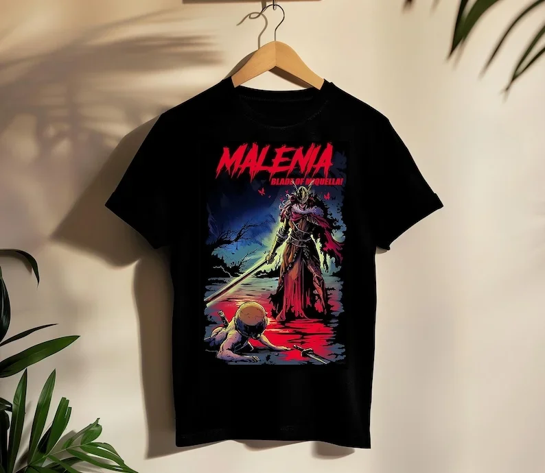 Top T-Shirt  Malenia Blade of Miquella Now Rot High Quality Cotton O-neck Casual Unisex  Printed T-shirt Tops Nostalgia Classics