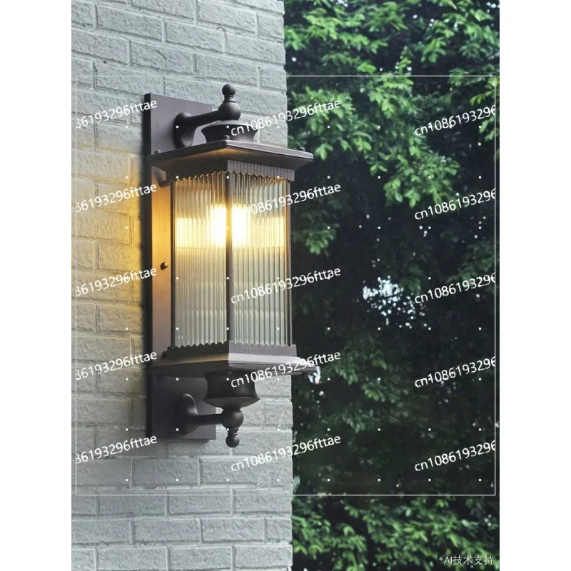 

Light luxury high-end creative wall lamp outdoor waterproof garden lamp villa balcony exterior wall aisle gate retro wall lamp