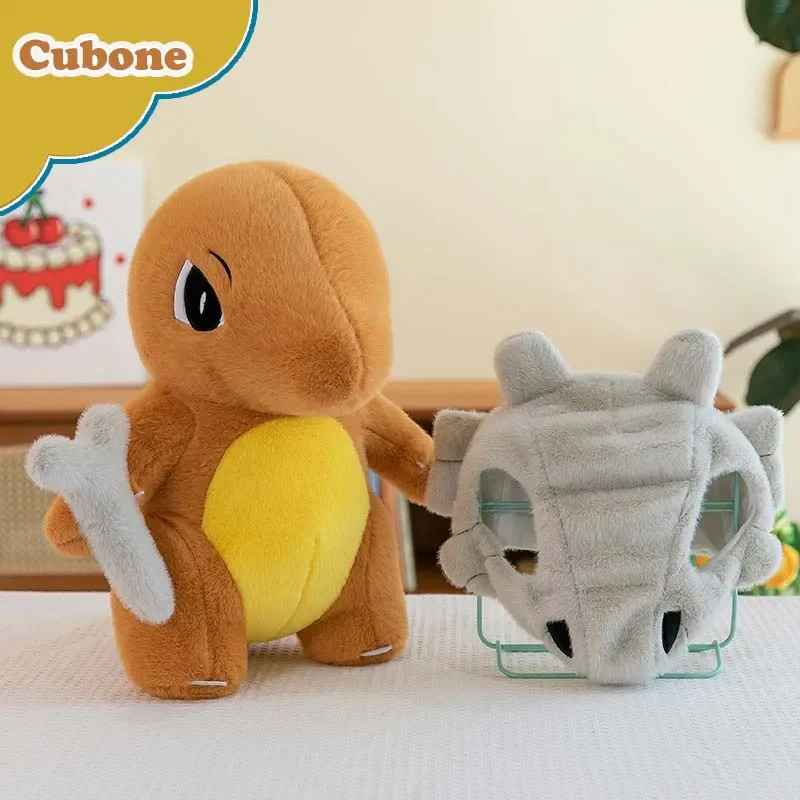 Pokemon cubone brinquedos de pelúcia pokémon anime plushie bonecas 45/70cm kawaii travesseiro coelho recheado cubone presentes de natal para crianças