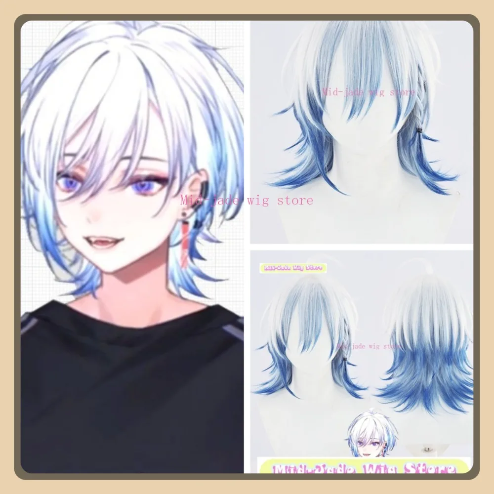 منتصف اليشم شعر مستعار مخزن الخامس Nayuta شعر مستعار تأثيري أنيمي لعبة لعب الأدوار الشعر الاصطناعية هالوين ملابس تنكرية للحفلات الدعائم #1