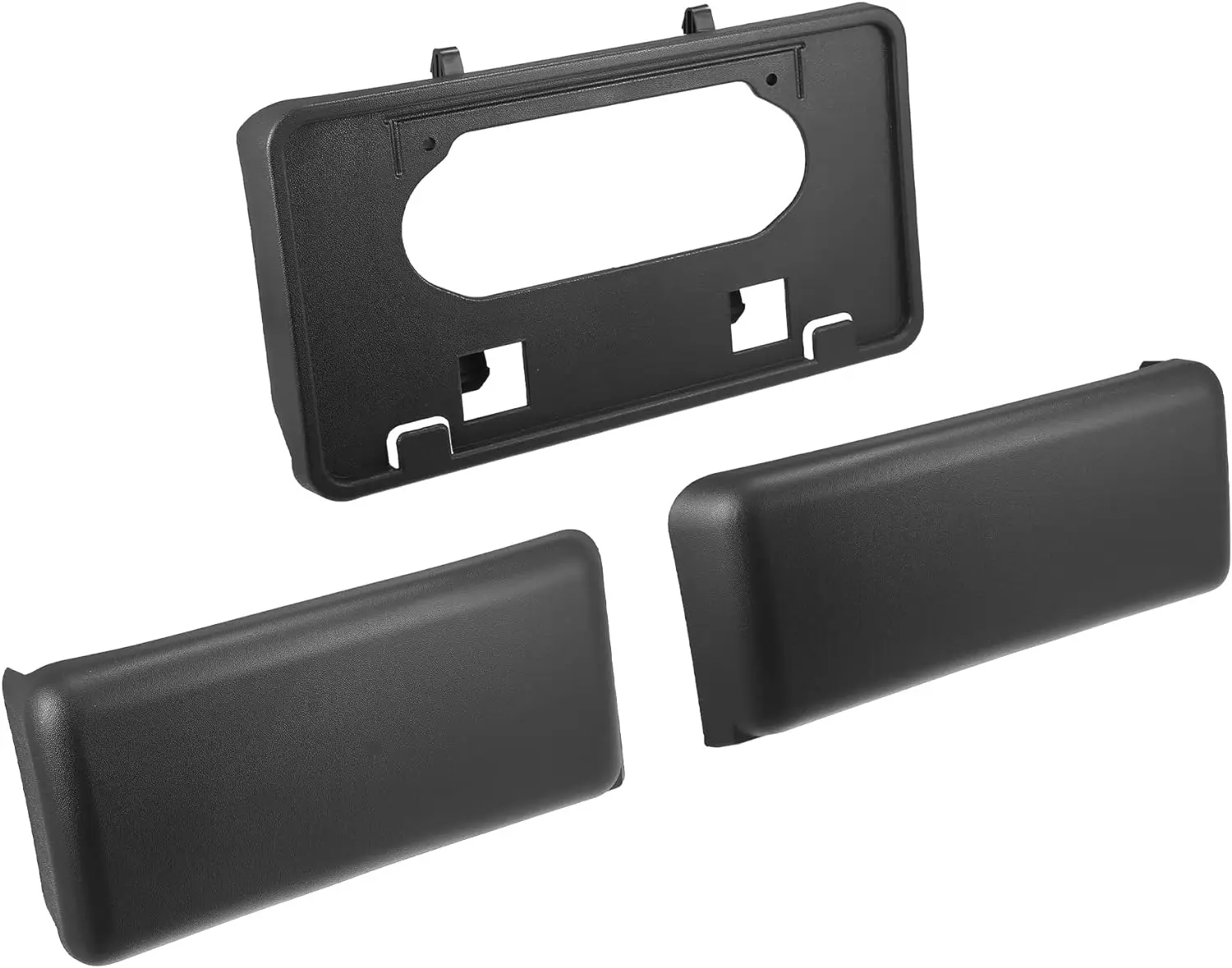 Front Bumper Guard Cover & License Plate Bracket Set For Ford F150 2009-2014 License Frame Mounting Holder Bumper Inserts Cover