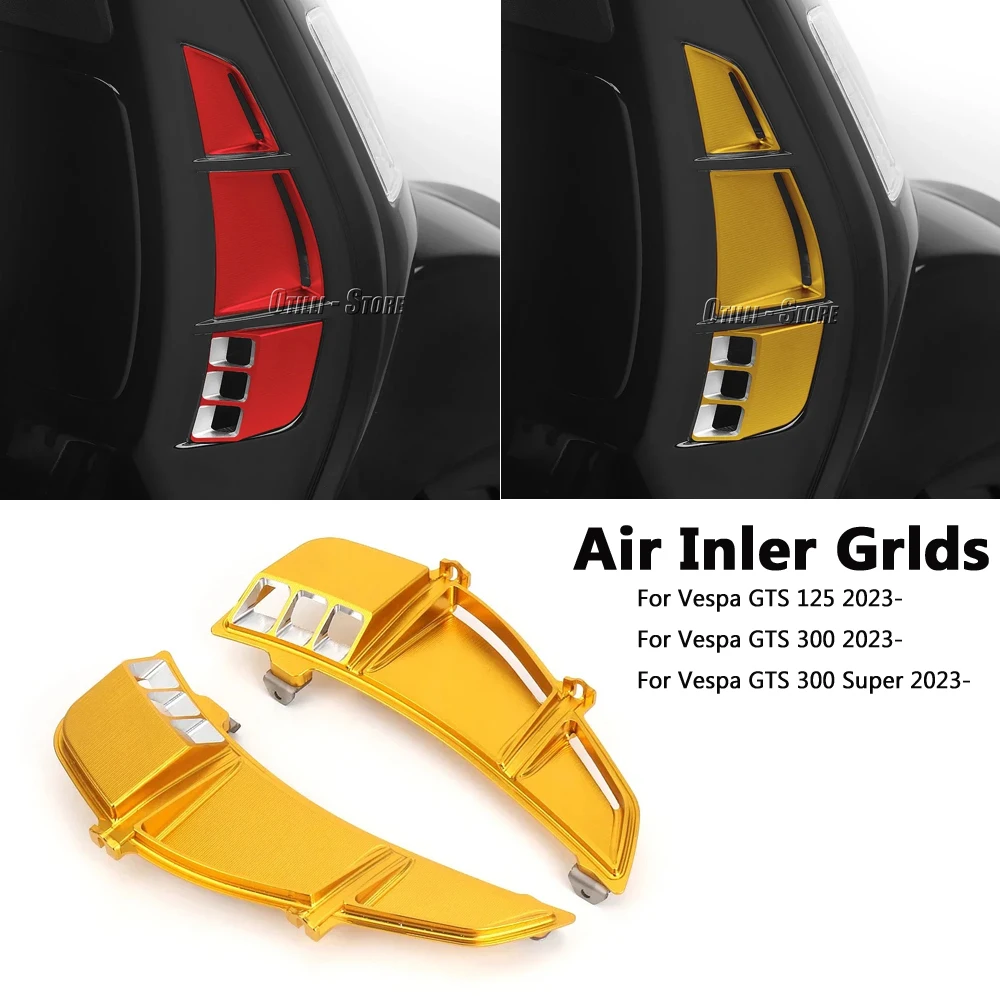

New For VESPA GTS 125 300 GTS300 Super GTS125 2023 2024 Accessories Left Right Radiator Guard Grille Cover