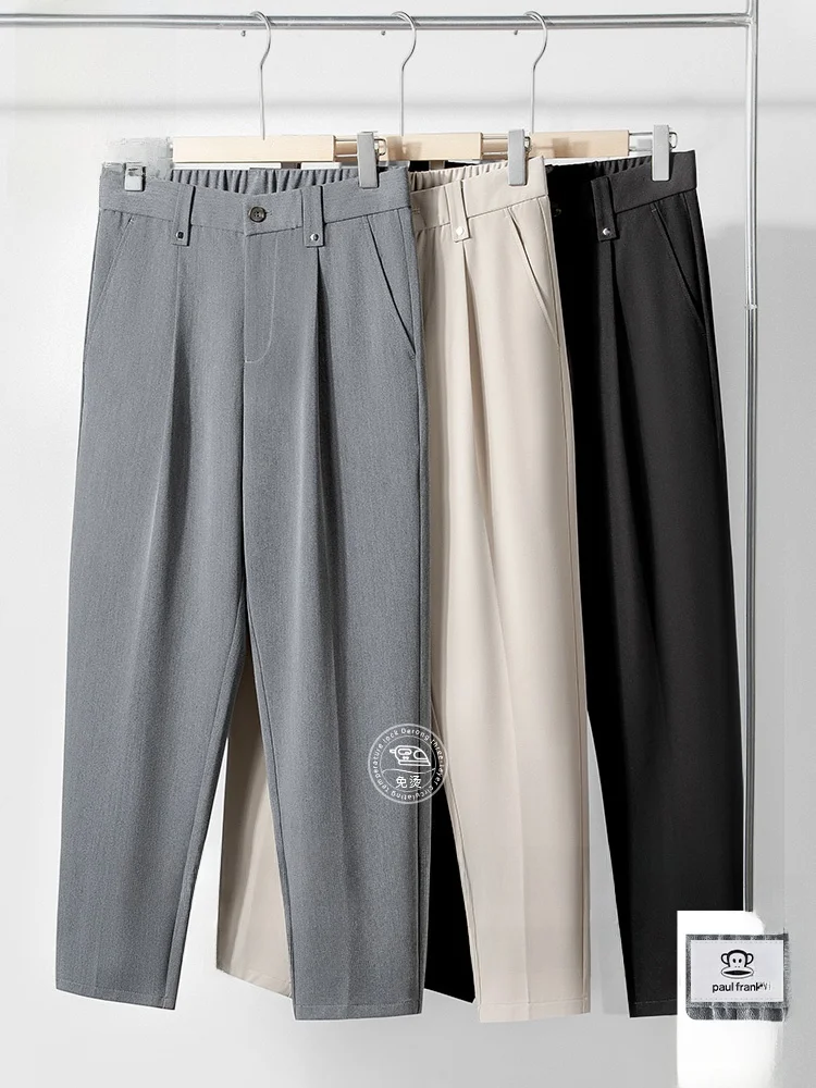 

Мужские повседневные брюки Paul Frank: немнущиеся, прямые, свободные, укороченные, осенние, с принтом Big Mouth Monkey