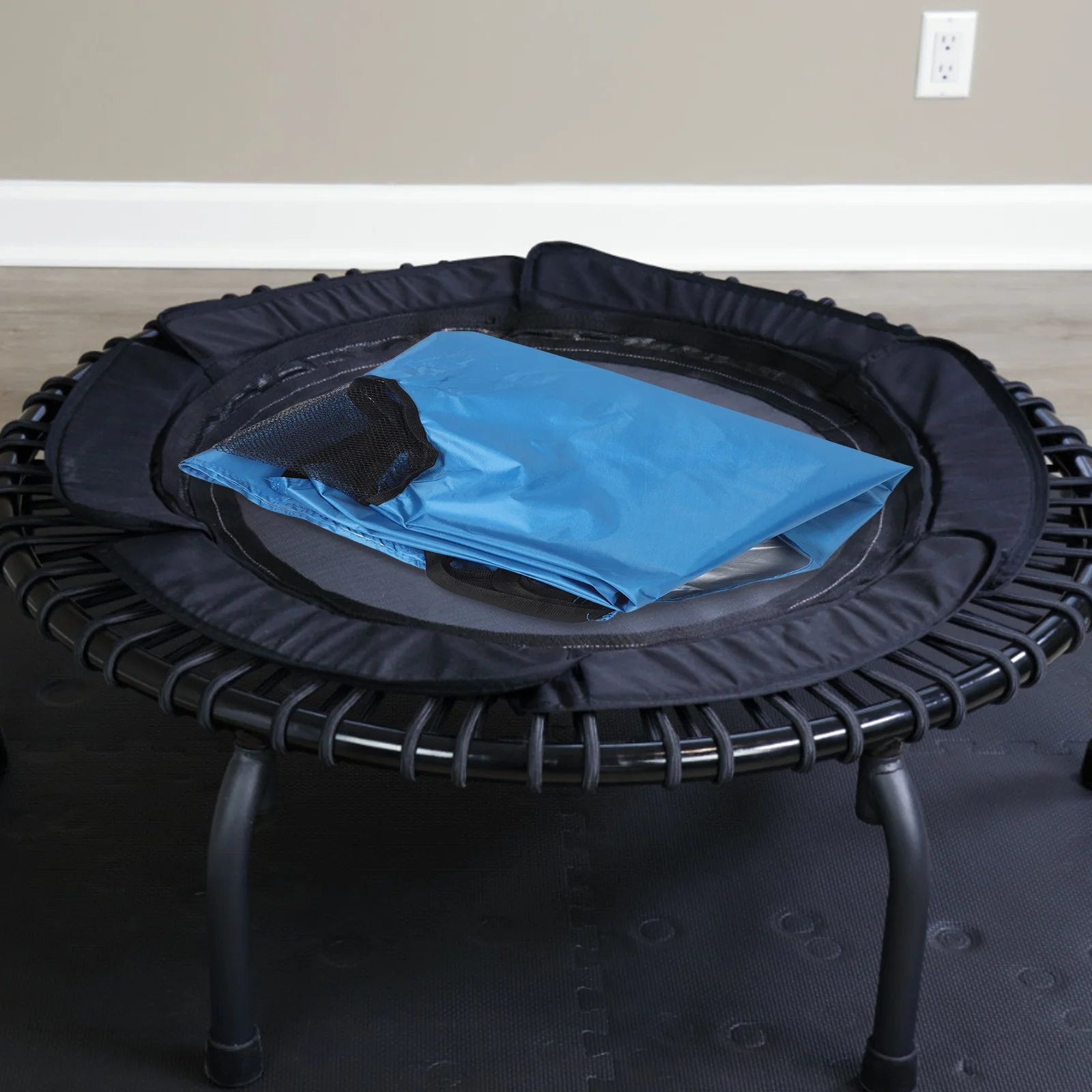 5Ft Trampoline Shade Cover Uv Resistant Sun Protection Canopy Outdoor Waterproof Lightweight For Garden Patio Fitness Use