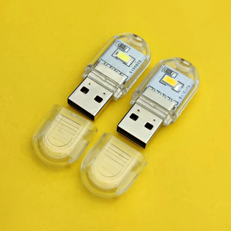 1Pcs LED USB Light 2-24LEDS Mini Portable Book Light Reading Night Light Warm White 5V Power For PC Laptop Mobile Power