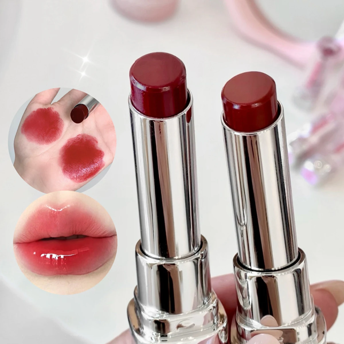 Watery Lip Glaze Soft Moisturizing Mirror Lipstick Whitening Long-Lasting Non-Sticky