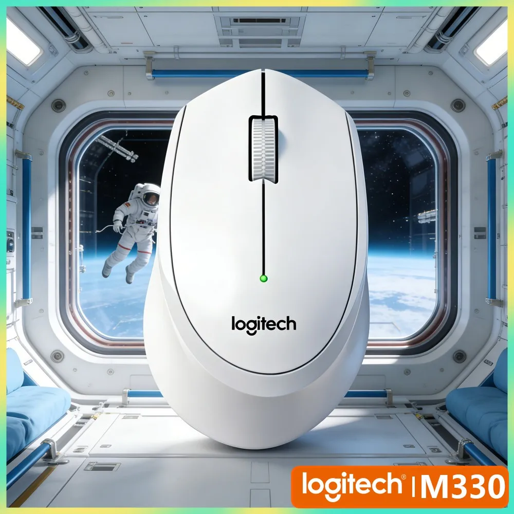 Light Compact For Outside Remote Work Logitech M330 Silent Wireless Mouse Easy Transport Away From Home Office Site