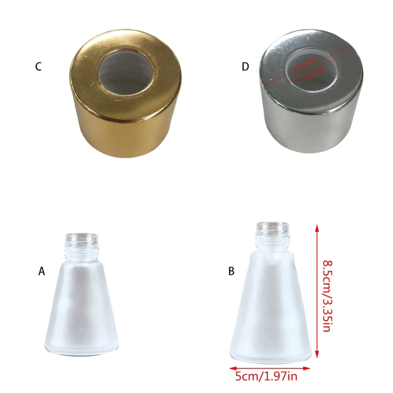 30/50 мл стеклянный ароматический диффузор, пустой тростниковый аромат, многоразовые контейнеры для эфирного масла, офисные