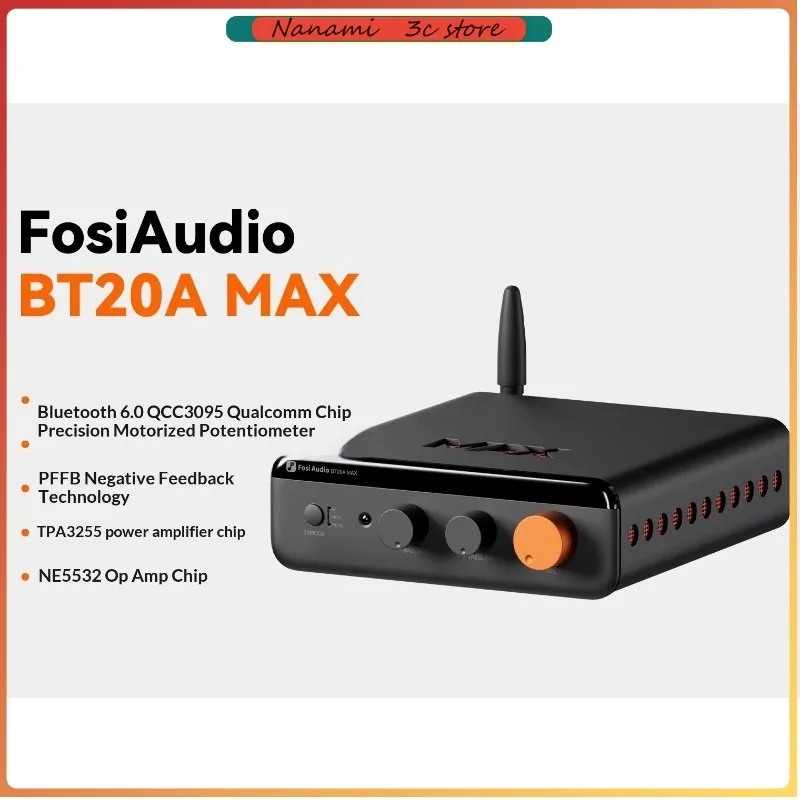 

FosiAudio BT20AMAX Новый Bluetooth-усилитель высокой мощности HIFI для дома 2.1 с высокой точностью звучания