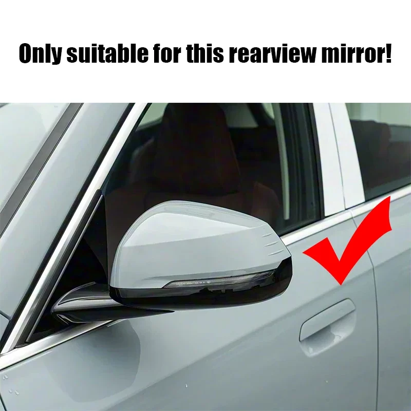 For BMW X1 iX1 U11 U12 2023 2024 2025 Bull horn reversing mirror cover only suitable for left-hand drive vehicles