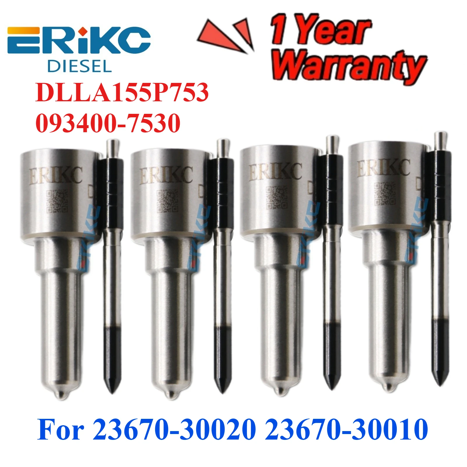 

Common Rail Injector Nozzle DLLA155P753 093400-7530 DLLA 155 P 753 Injector Nozzle for 23670-30020 23670-30010 23670 30020