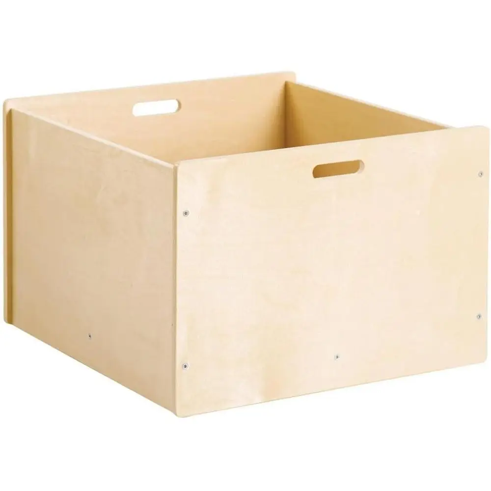 

Kaplan 4-Sided Wooden Block Storage Box with Heavy-Duty Wheels for Easy Transport and Organization
