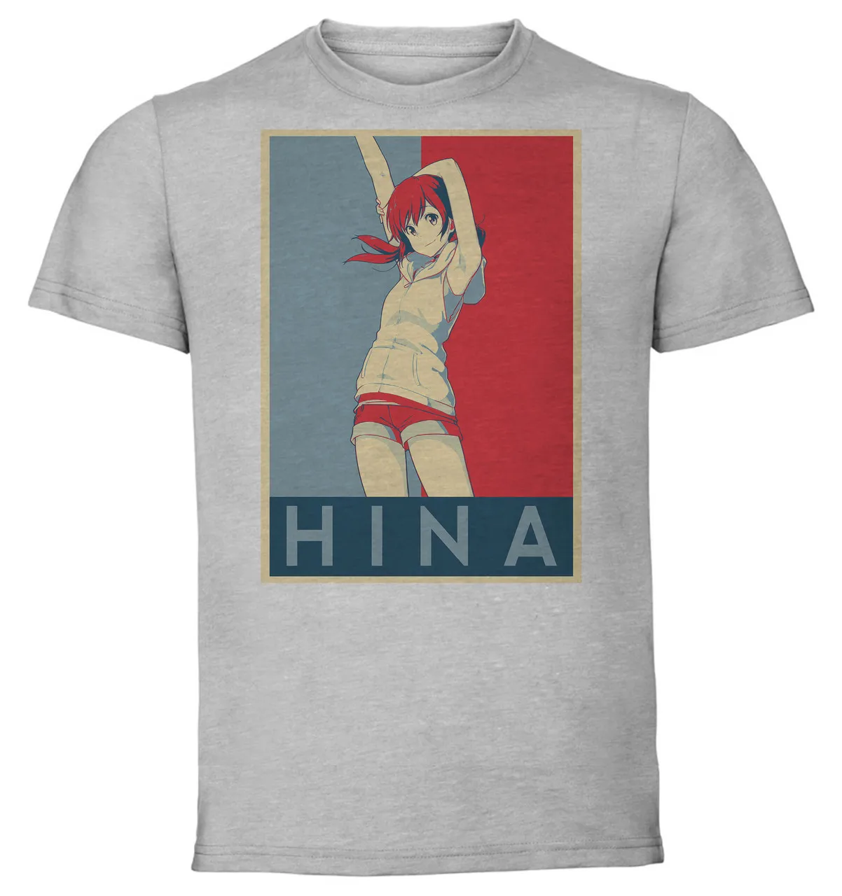 

T-Shirt Unisex Grey Propaganda Weathering With You Amano Hiina variant 3