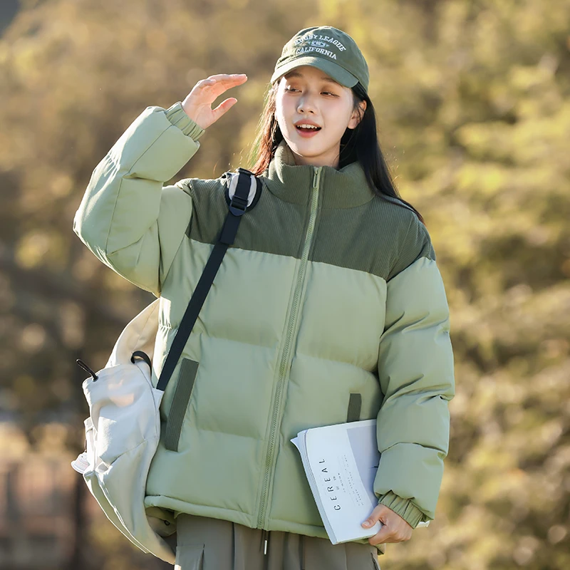 

Зимняя новая женская теплая и удобная хлопковая одежда, модная и универсальная ветрозащитная и дышащая куртка для пар