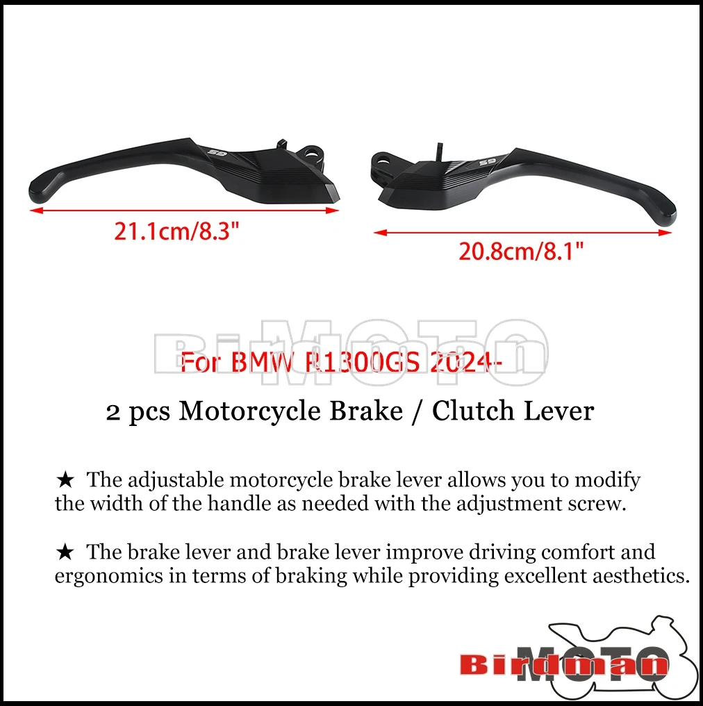 Motorcycle Accessories For BMW R1300GS R 1300 GS R 1300GS R1300 GS 2024- Adjustable Brake Lever Clutch Lever Kit Control Handle