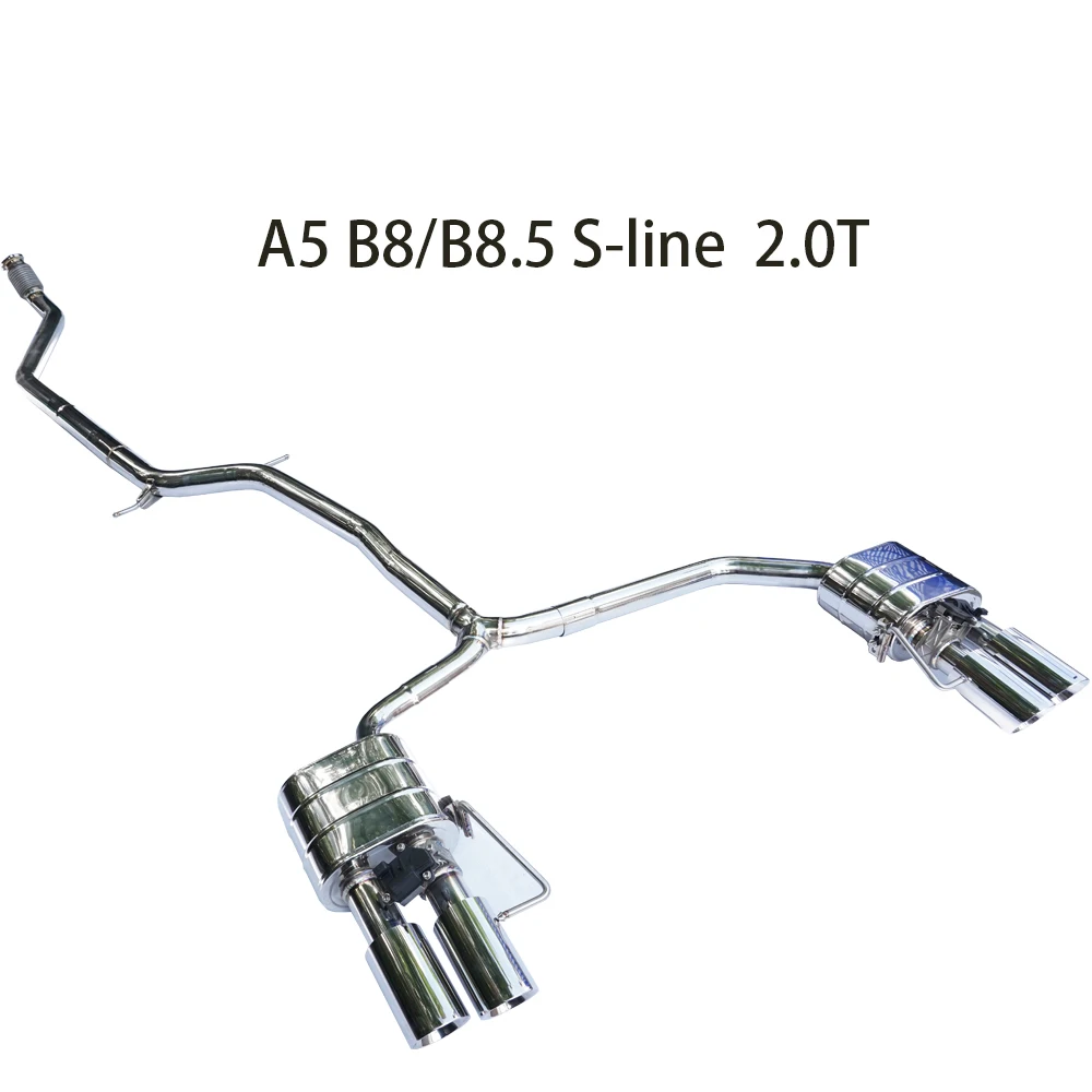 2024 New Design Exhaust System for  A4/A5 B8 B8.5/b9 2.0T Stainless Less Steel Catback Exhaust Exhaust Pipe Muffler