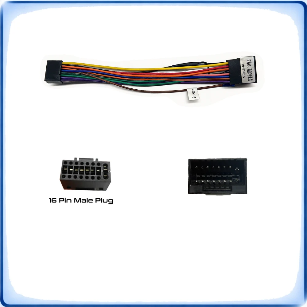 16Pin to 16Pin Car Radio Wiring Harness Adapter for Chery A3 Tiggo 3 Android Stereo Cable