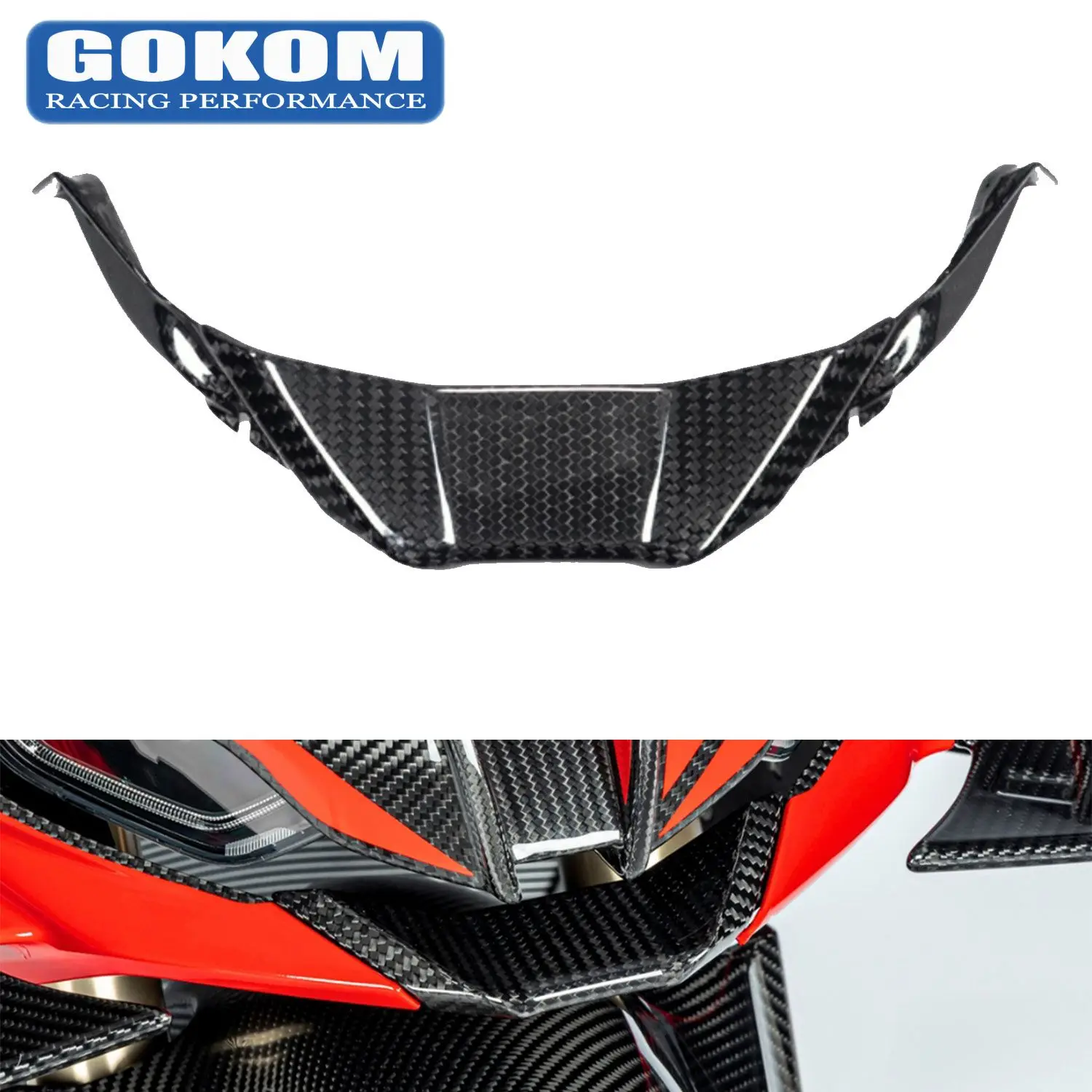 

Gokom Racing Motorcycle Parts Carbon Fiber Front Fairing Trim for BMW S1000RR 2023