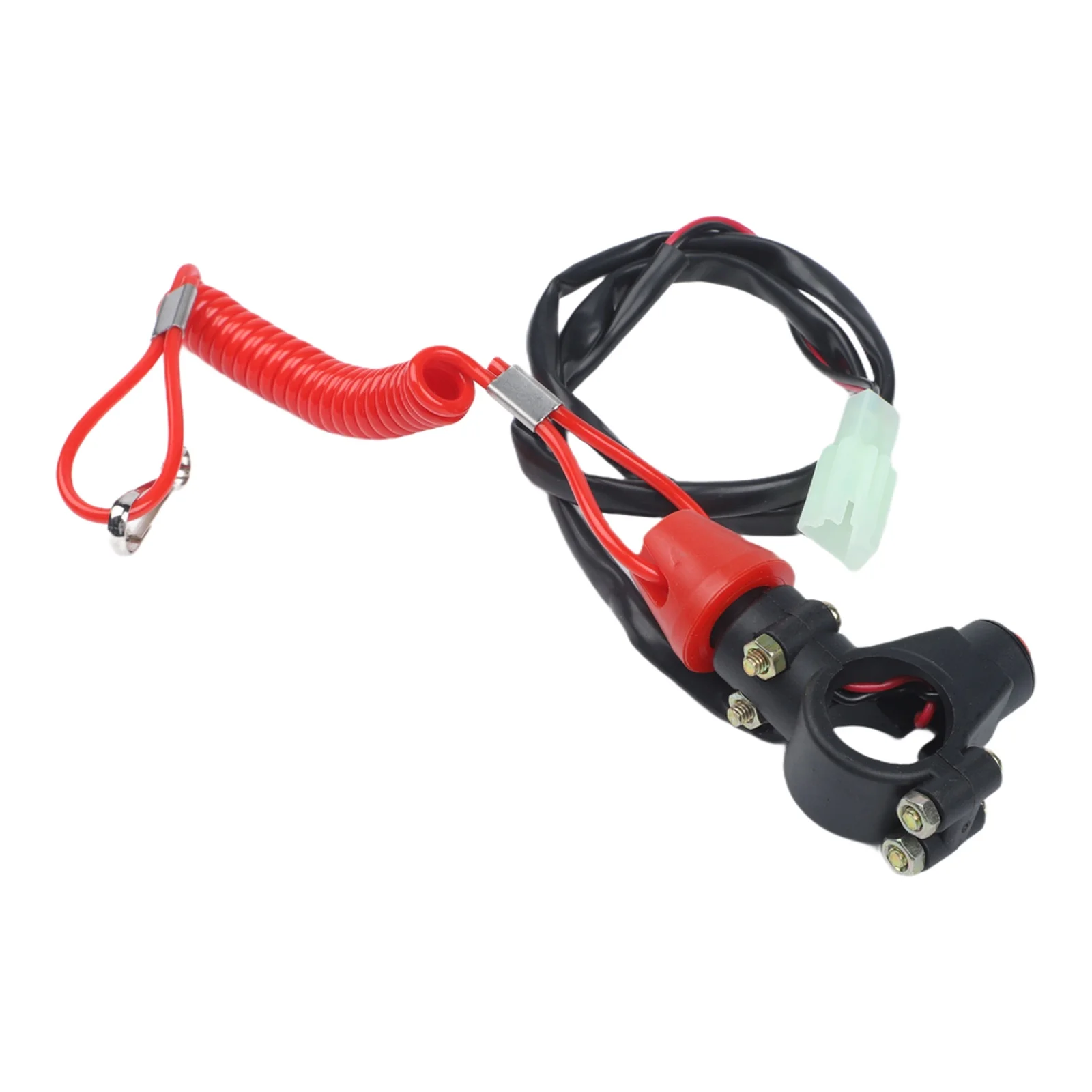 

ATV Motorcycle Outboard Motor Ride-On Lawn Mower Engine Kill Switch Tether Lanyard with Normally Open Circuit Activation