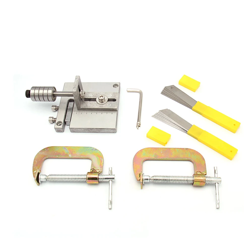 DIY Manual Leather Strip Cutting Machine Belt Cutter Splitter Handmade Leather Belt Aluminum Alloy Cutting Tool Width Adjustable