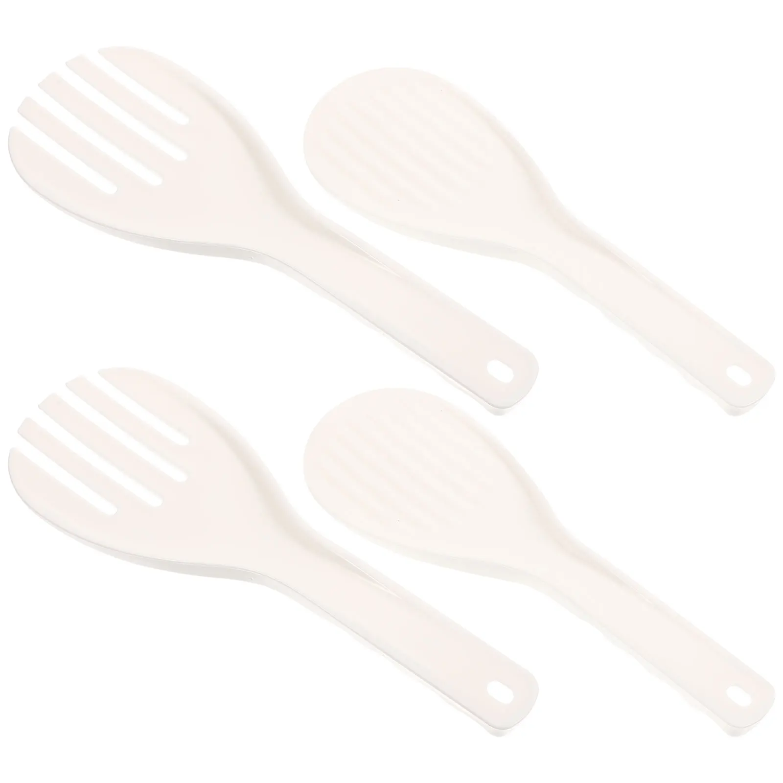 

4pcs Spoon Set Non stick Kitchen Tableware Household Rice Paddle Reusable Cooking Serving Spoon Practical Lightweight