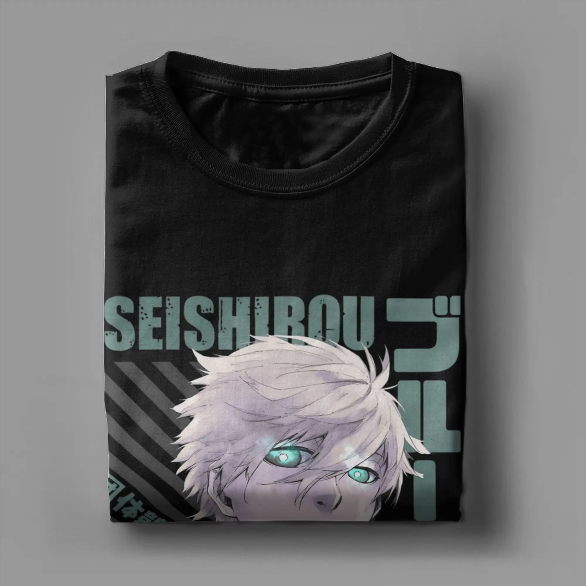 Blue Locks Seishirou Nagi T-Shirts Men  Unique Cotton Tee Shirt Round Collar Short Sleeve T Shirts Gift Idea Clothes view 4