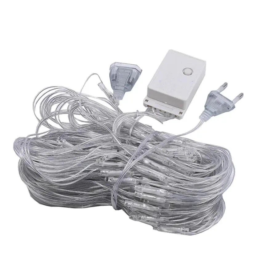 Tail Plug 220V EU Plug 10M Christmas LED String Light Garlands Decoraction Fairy Lamp For Home Wedding Party Holiday