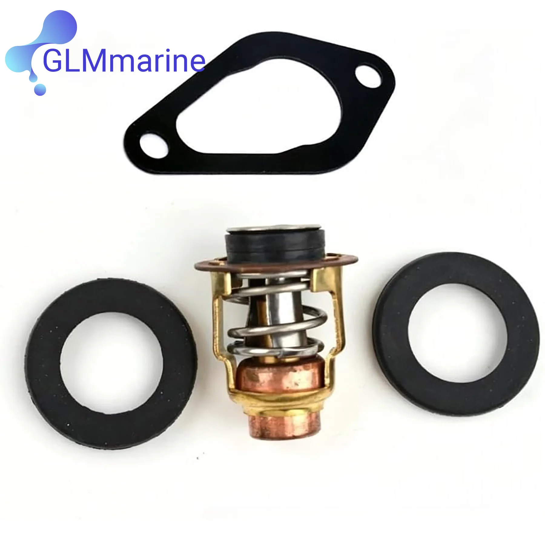 122℉ 50℃ Thermostat Kit W/ Gasket Fits Nissan Tohatsu 2/4 Stroke 2 To 50 HP Outboard Motors 346-01030 345-01030 3H6-01030-0