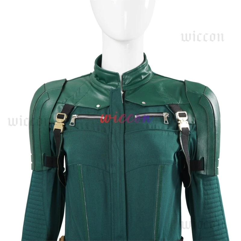 

Yelena Belova Cosplay Green Battle Outfit Woman Roleplay Party Costume
