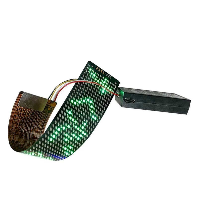 BT APP Programmable Flexible DIY LED Display Curve Decorative Cloth Hat Helmet Insert Luminous Flexible Led Matrix DisplayScreen