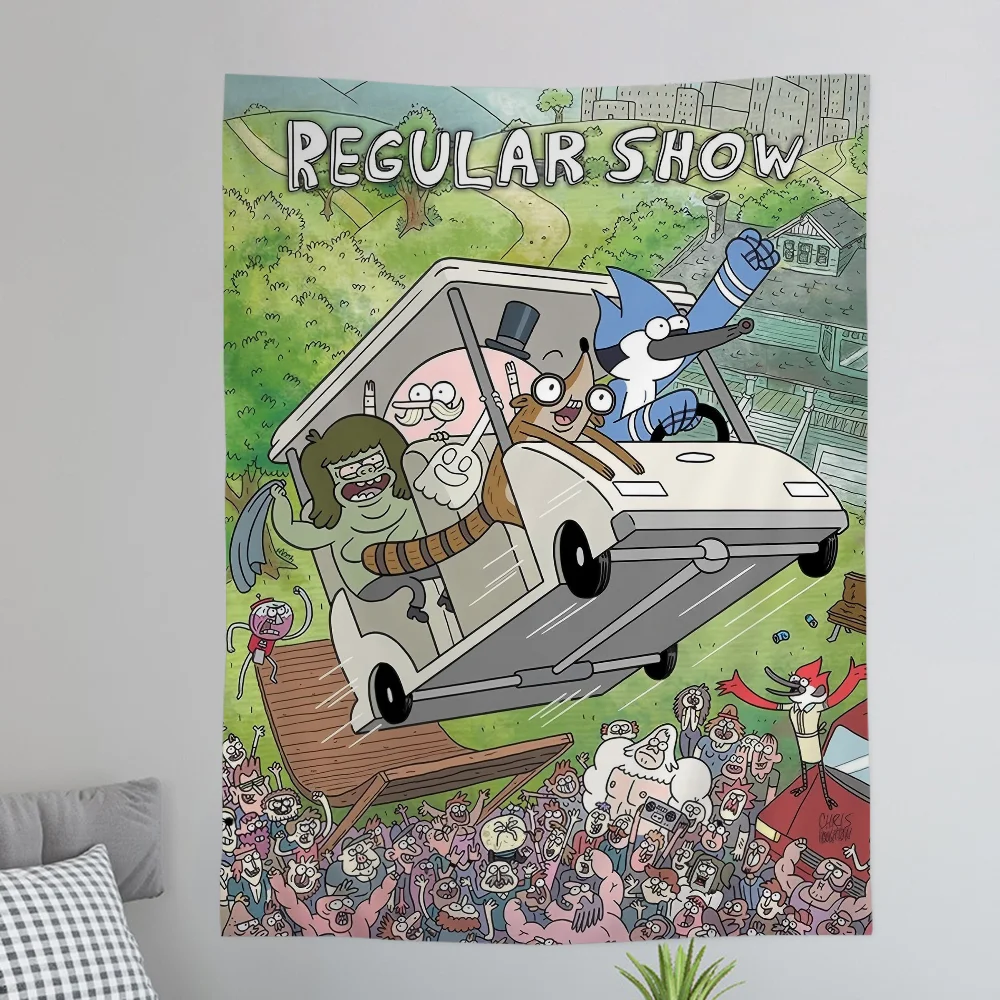 R-Regular Cartoon Show Cartoon Tapestry Art Science Fiction Room Home Decor Wall Hanging Home Decor