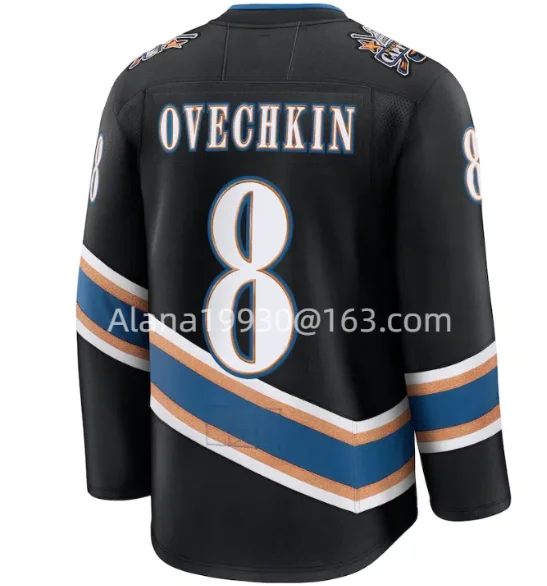 2025 Jersey personalizado de nuevo estilo Alexander Ovechkin Tom Wilson TJ Oshie Jerseys