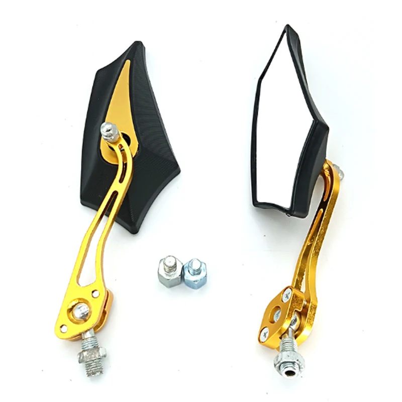 10MM 8MM Universal Motorcycle Rearview Mirror Scooter E-Bike Motocross Moto Cross Modifie Side Mirrors Modified Accessories