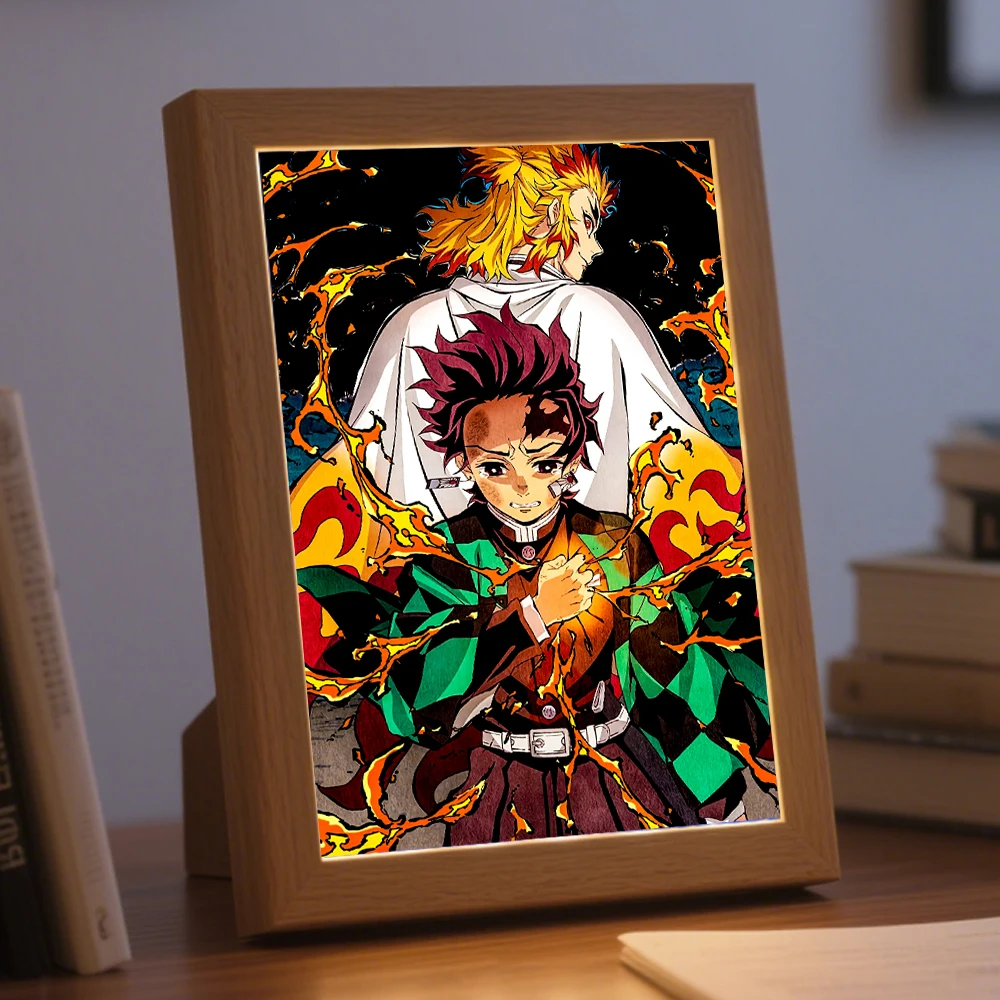 ضوء ليلي LED من تانجيرو كامادو - مصباح ضوء القمر لشخصية شيطان القاتل المتحركة كهدية