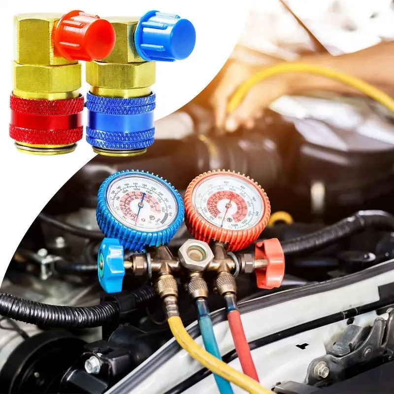 

Car Quick Coupler Adapter Conditioning Hose Fittings Port Adapters Versatile Conversion Fittings Precision Components Tools For