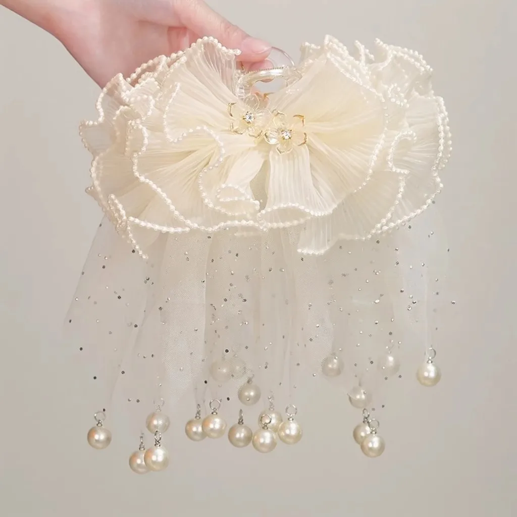 

Fashion Flower Hair Clip Trend Hairpins Pearl Tassel Barrette Headband For Women Girl Korea Trend Hair Accessories Jewelry
