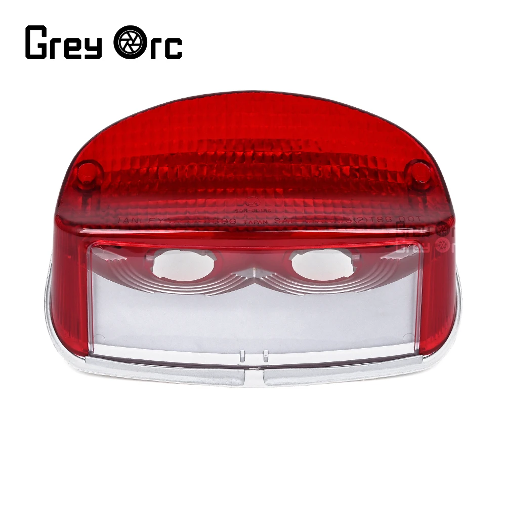 Tail Light Rear Lamp Red Lens ABS For Honda CBR1100XX Blackbird Shadow Spirit 1100 VLX 600 CB600 Hornet Suzuki GS500 Motorcycle