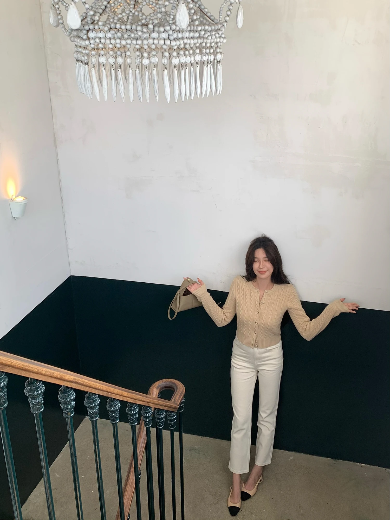 

Высокоэластичные женские джинсы прямого кроя с высокой талией, дышащие, приятные к телу, для повседневной носки, осенняя коллекция