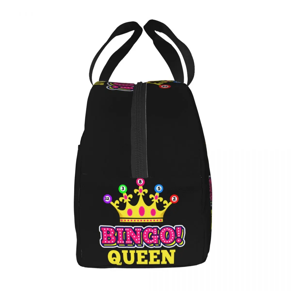 Custom Bingo Queen Lunch Box Women Waterproof Thermal Cooler Food Insulated Lunch Bag Office Work Resuable Picnic Tote Bags