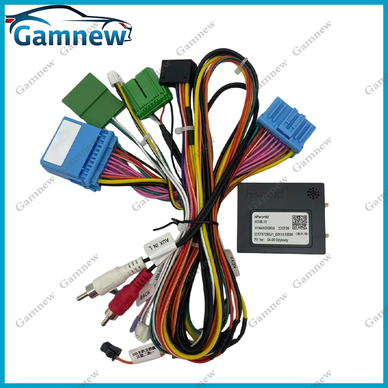16PIN Car Radio Cable Power Wire Harness Adapter Canbus Box Decoder For Honda Odyssey 2004-2008