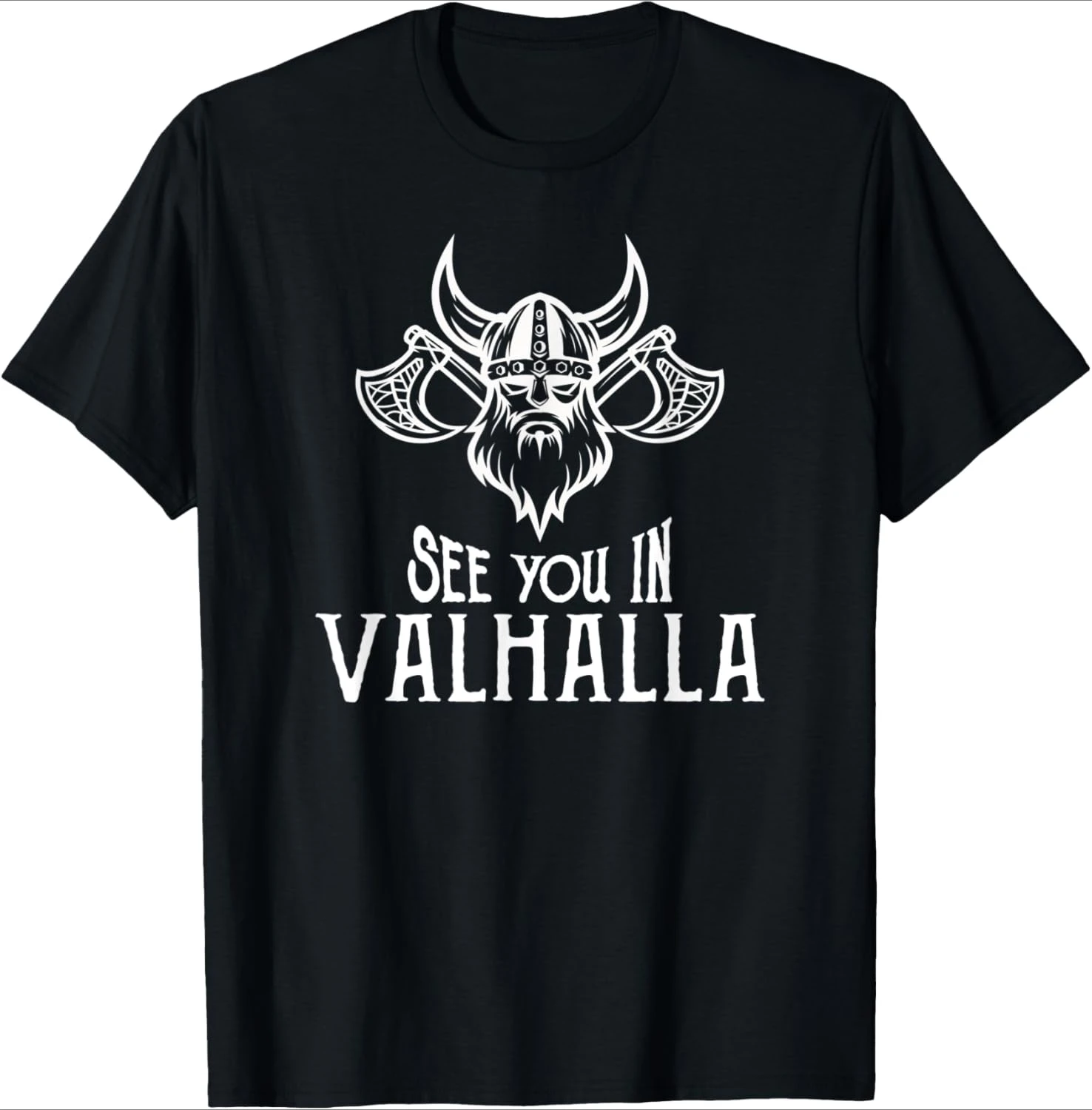 

See you in Valhalla, brother -pattern design -100% cotton summer O-neck short sleeve casual printed men's T-shirt.