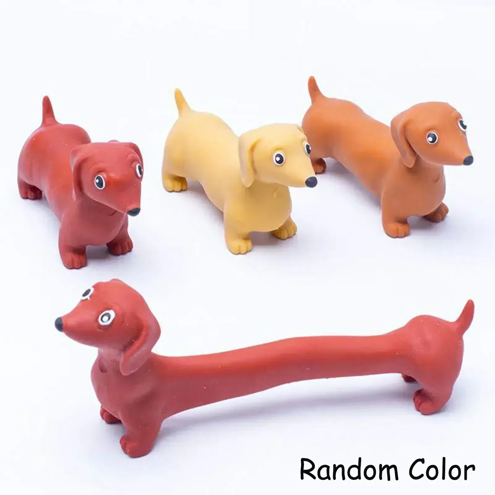 Dachshund brinquedo do cão espremendo fidget sensorial aliviar o estresse brinquedo cão dachshund bonito brinquedo animal original