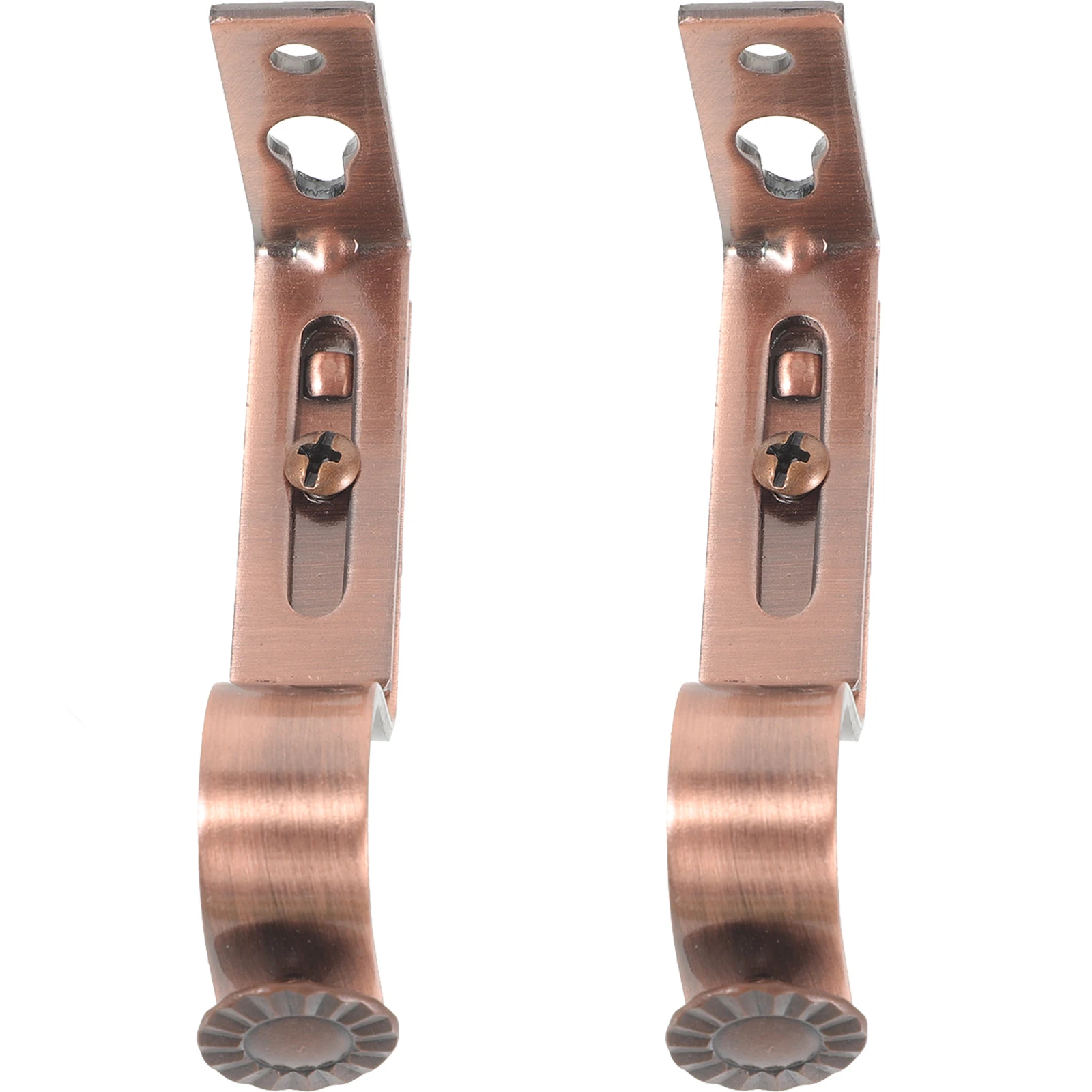 

2Pcs Iron Curtain Mounting Holder 95x40x15mm Dimensions Suitable for 18-22Mm Rods Vintage Bronze Drapery Bracket for Window
