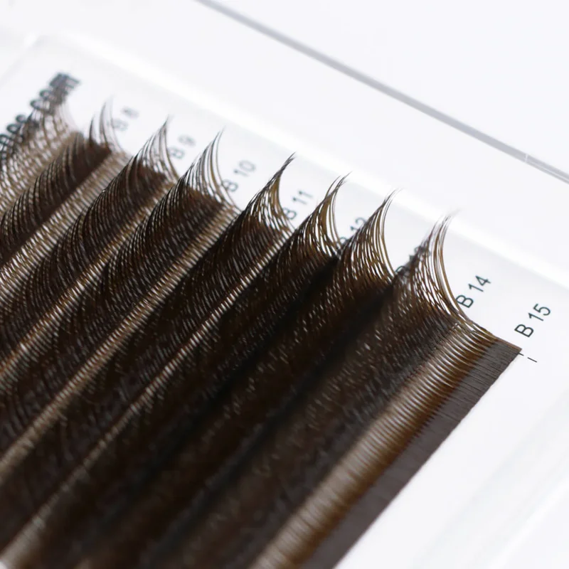 Dark Brown Kitten Lashes Fox YY Shape Eyelash YY Eyelash Cilia and Brazilian Volume Soft Faux Mink YY Lashes Y Cilios