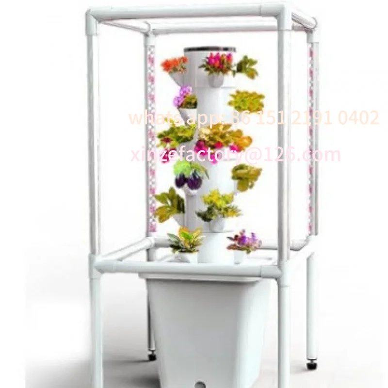 برج عمود الزراعة المائية القابل للتخصيص ثقافة بدون تربة