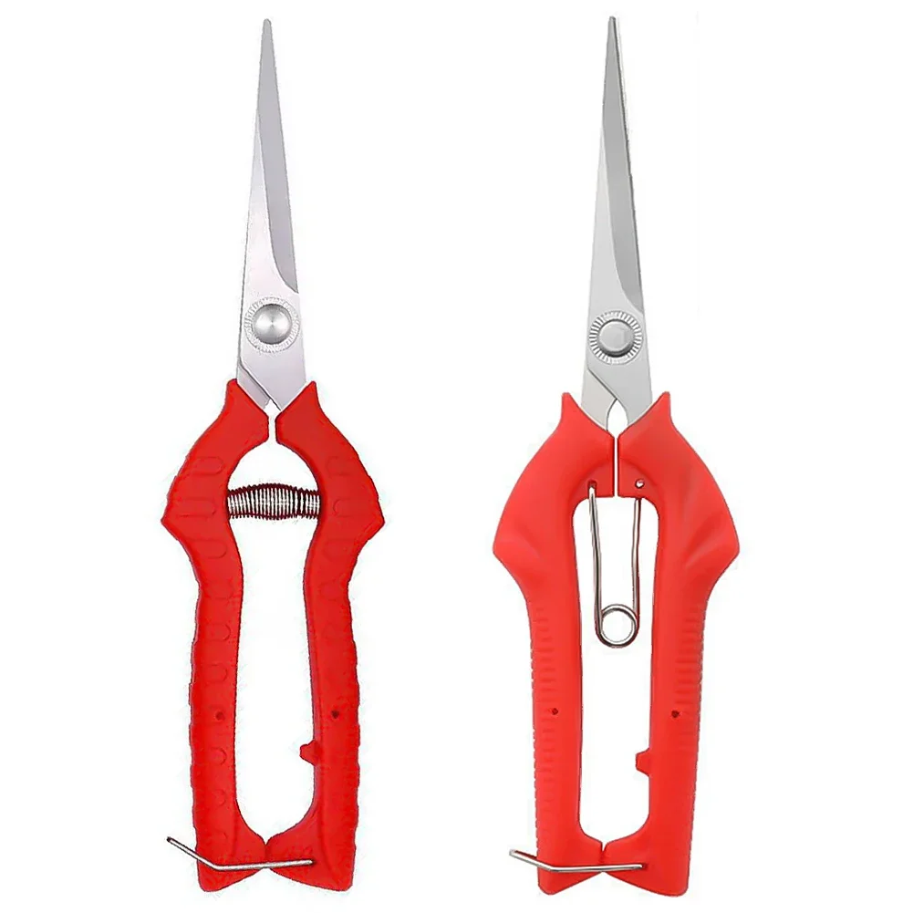 원예용 손 전정 가위, 스테인레스 스틸 블레이드, 곡선 전정 가위, 식물 원예 용품, 6.5 인치 