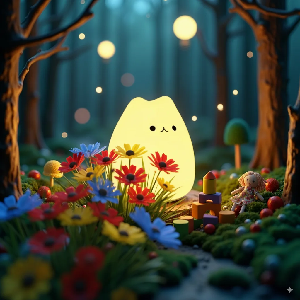 

7 цветов привел ночный свет сенсорный сенсор ночного света РГБ силиконовые дети спят мягкие милые силиконовые кошки лампы для детей теплые