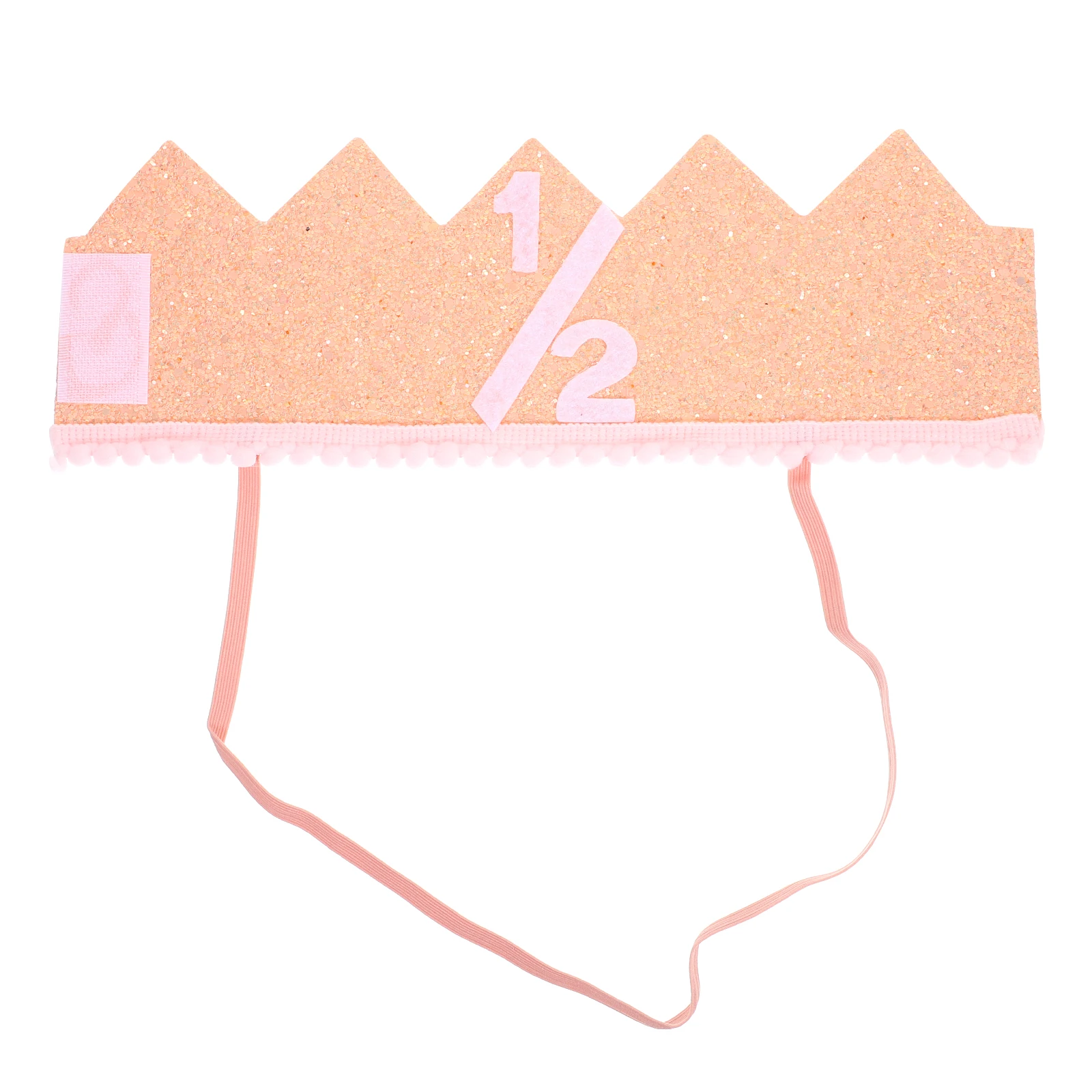 

Crown Hat Birthday Hats for Kids Toddler Cloth Rose Gold Children Headwear Party 1st 2nd Photo Prop Lightweight Comfortable