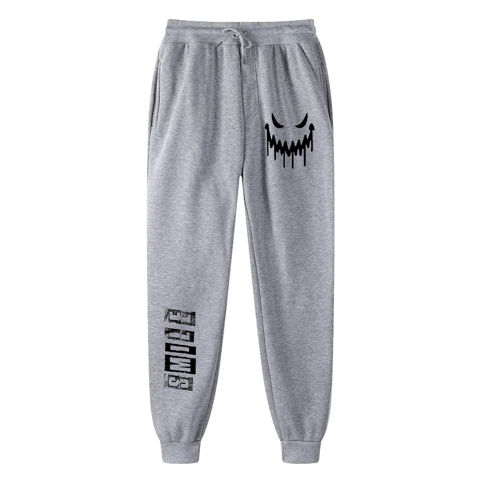 Grimace Lightly Fleece-Lined Athletic Pants Print for Autumn Warm Vintage Unisex Female 90s Y2k Fashion Keep Warm Clothing
